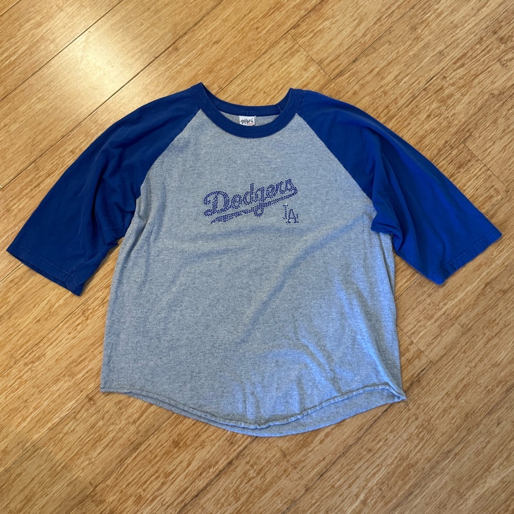 Vintage Shaka Active Los Angeles Dodgers bedazzled baseball t-shirt